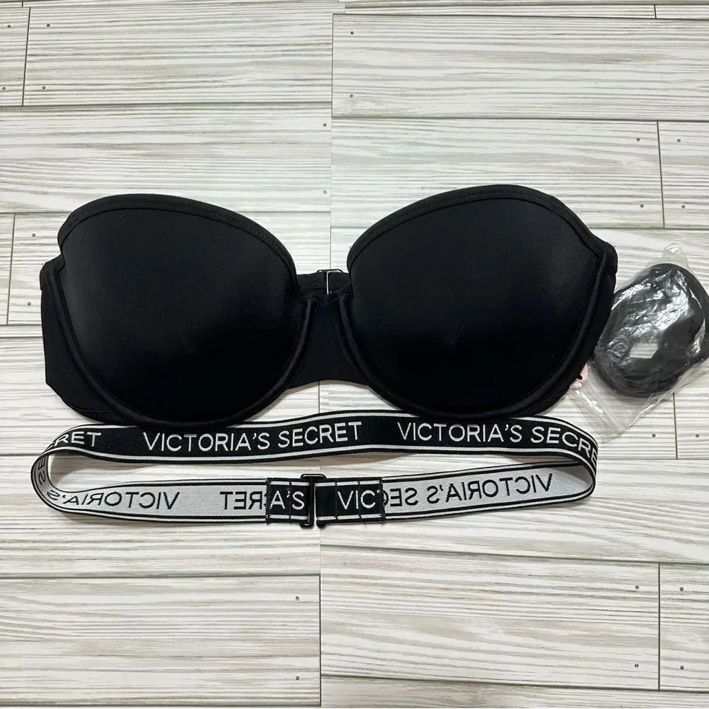 VICTORIA’S SECRET‎ LOGO STRAP DISCONTINUED THE BEACH BANDEAU SWIMSUIT BIKINI TOP